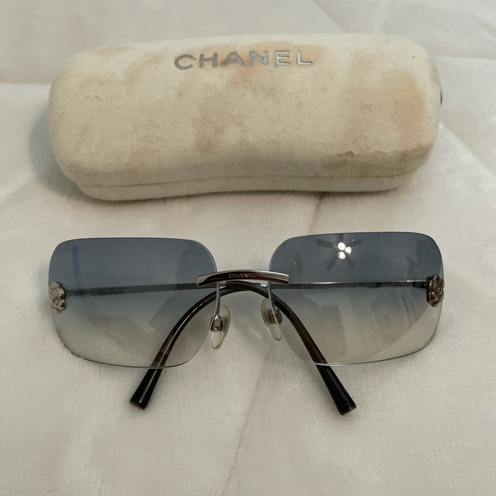 rimless chanel glasses